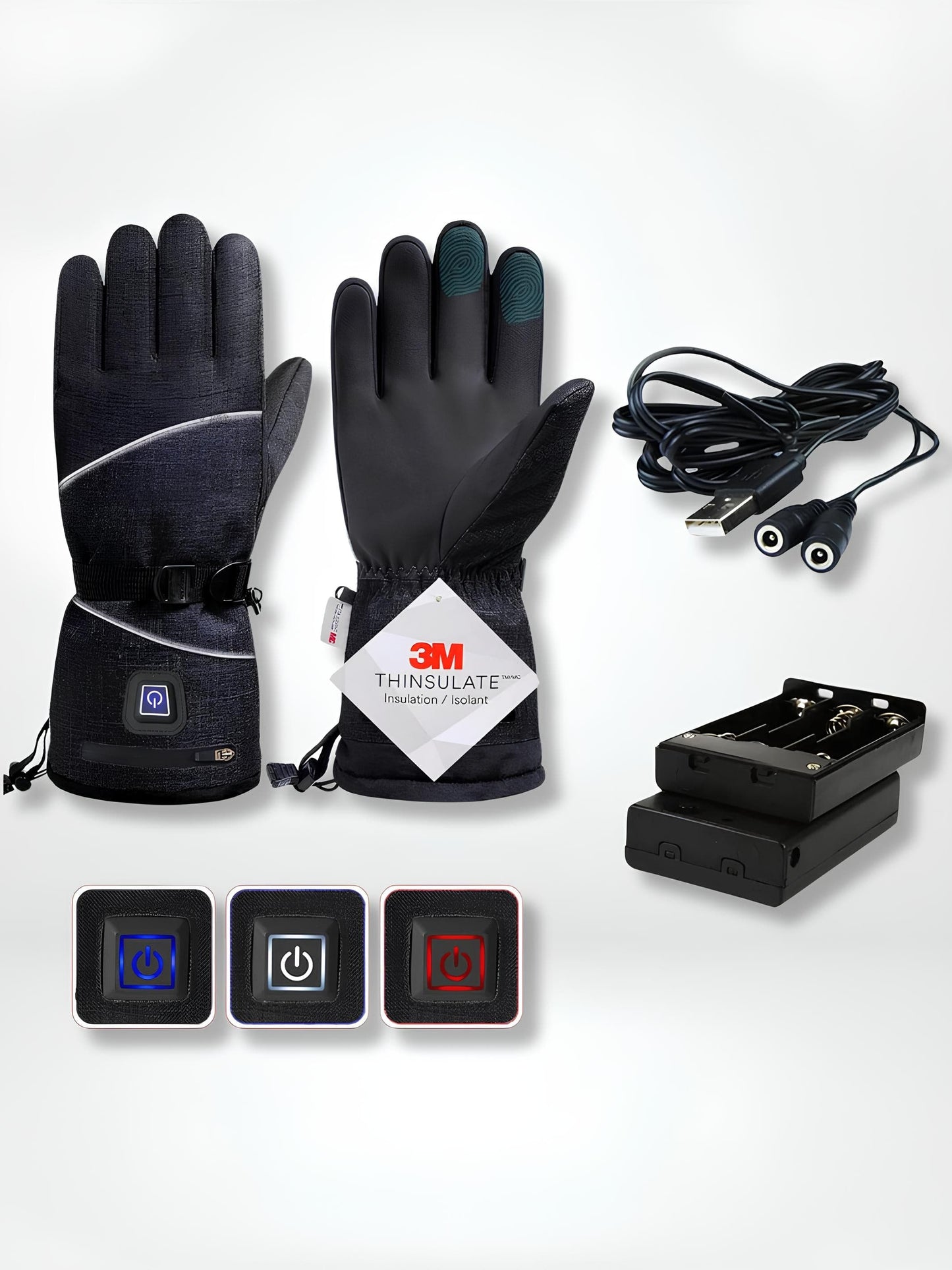 GantsDeStyle® BK AA and Usb Gants chauffants | Ski > Montagne