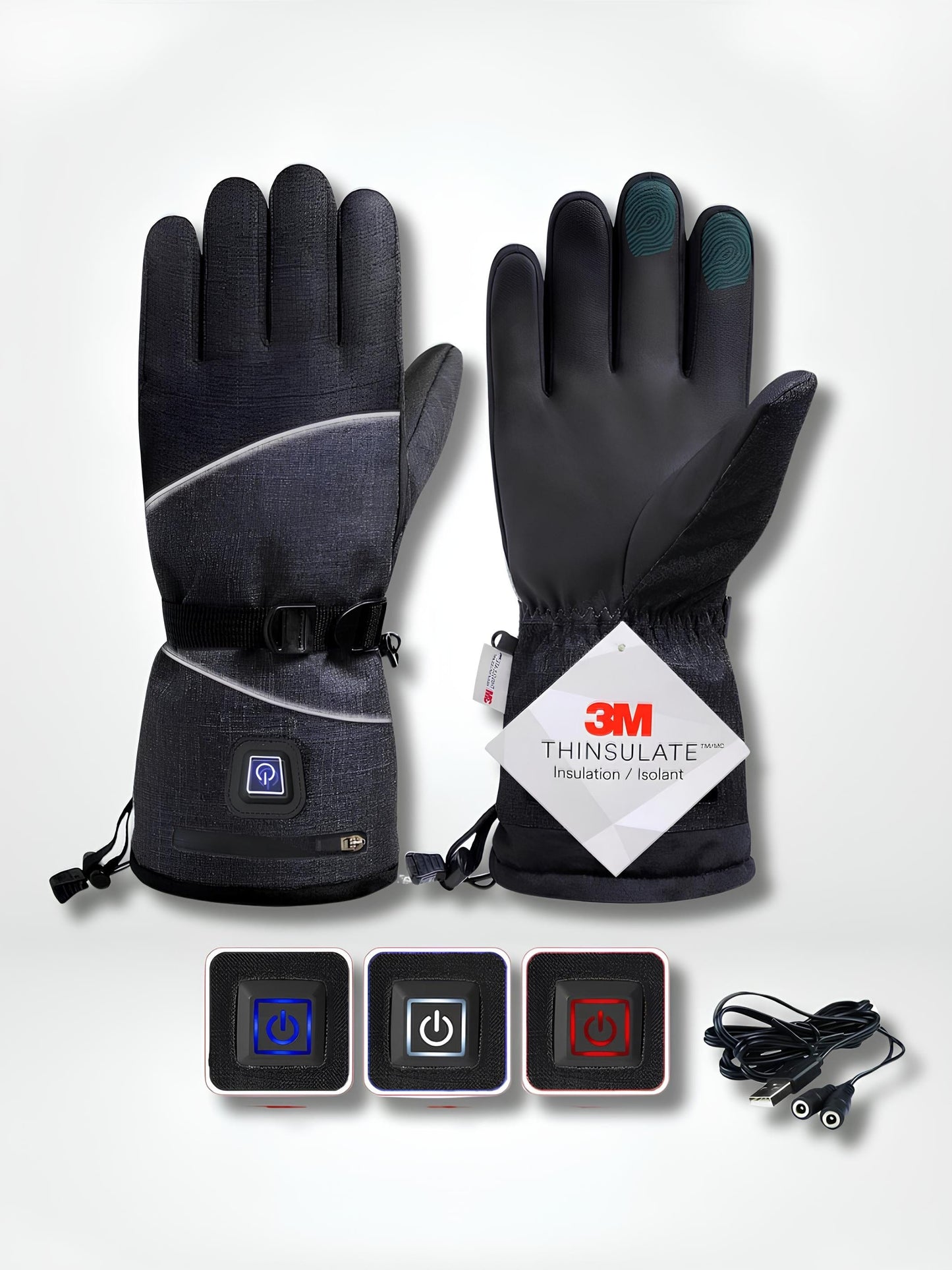 GantsDeStyle® Bk USB Heating Gants chauffants | Ski > Montagne