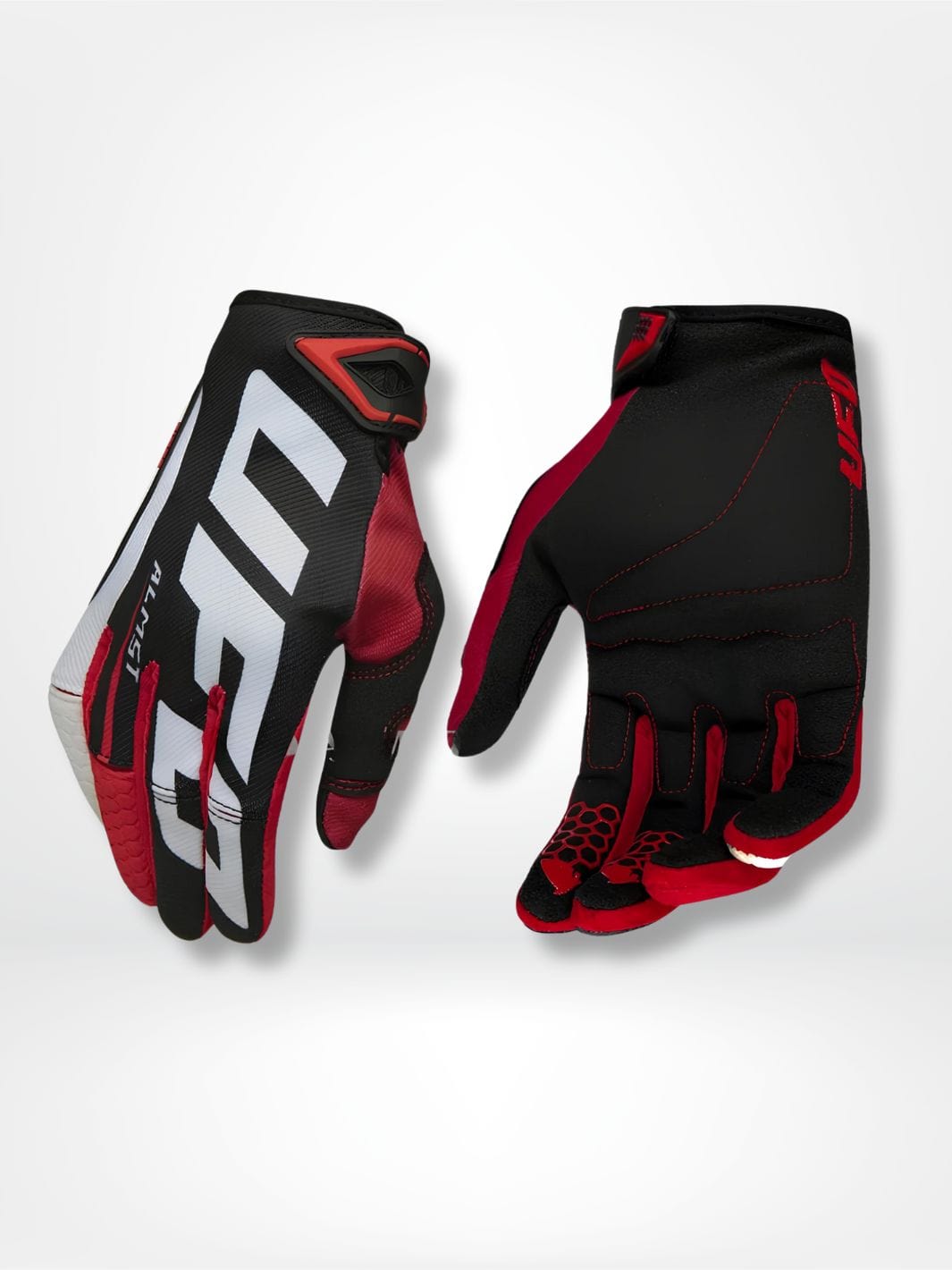 GantsDeStyle® Black Red / L Gants moto | Enduro > Cross