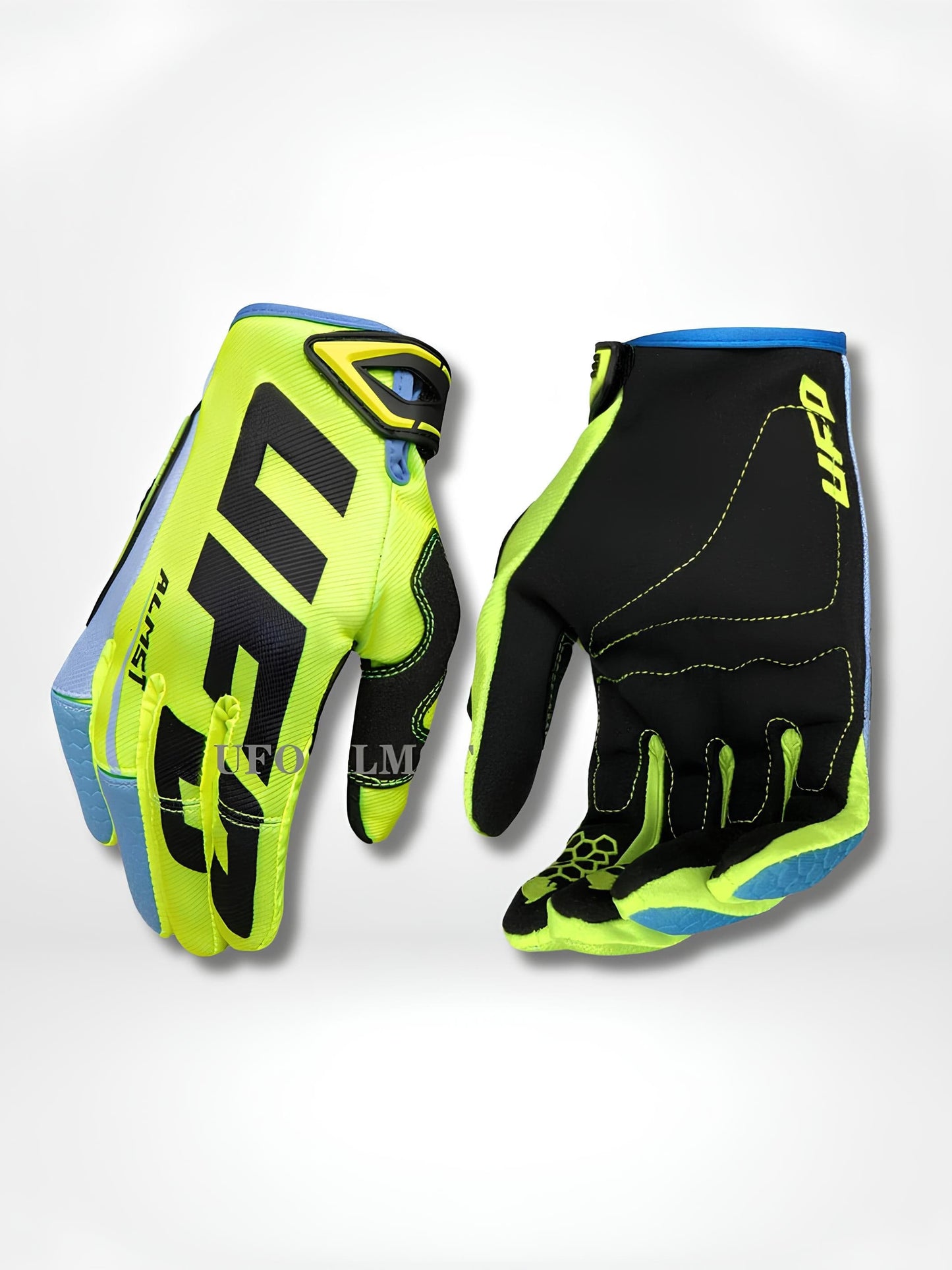 GantsDeStyle® Fluorescence Blue / XL Gants moto | Enduro > Cross