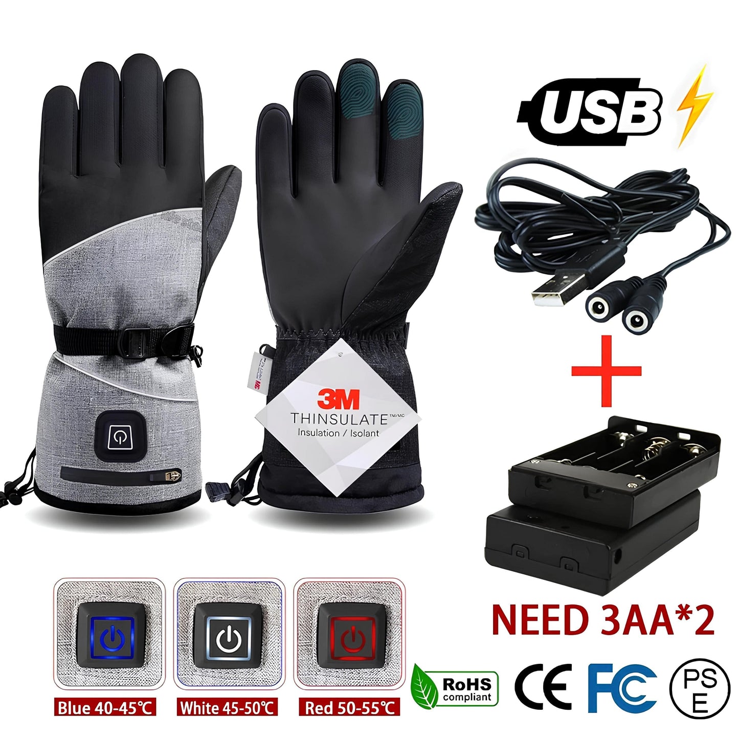 GantsDeStyle® Gants chauffants | Ski > Montagne