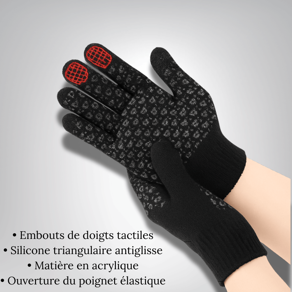 GantsDeStyle® Gants Tricotés Chauffants USB | Écran Tactile, Antidérapants, Sports d'Hiver