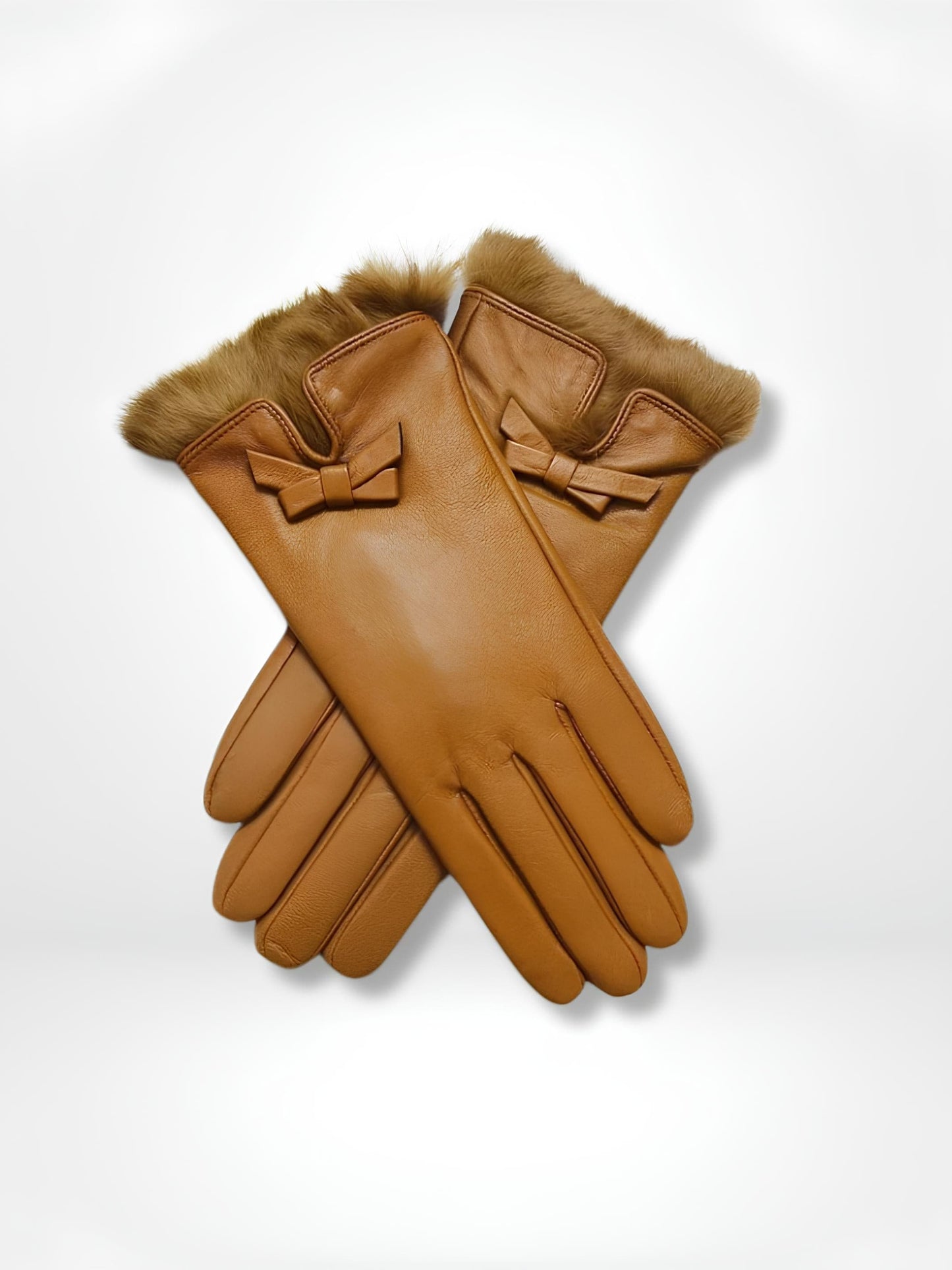 GantsDeStyle® yellowish-brown / M/L Gants femme | Chaud > Cuir véritable