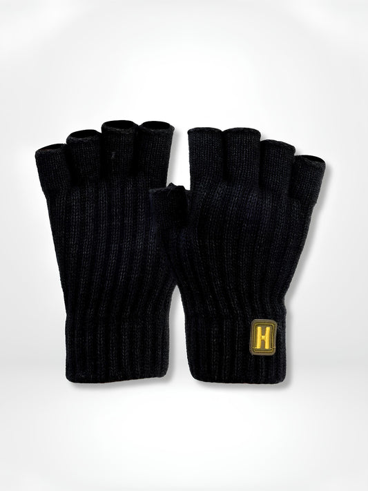 GantsDeStyle® A - Dark grey Gants chauffants | Tricotés en laine