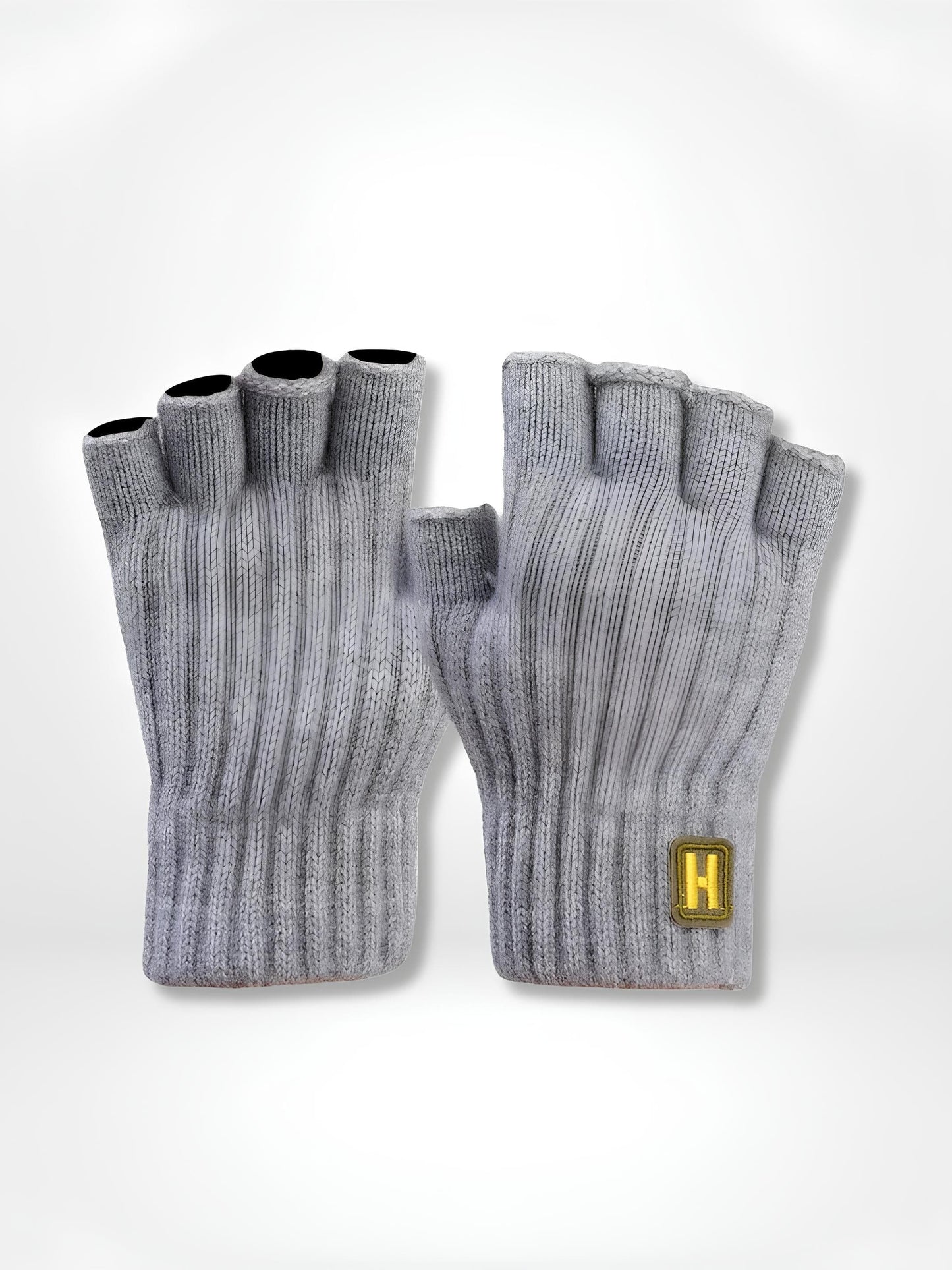 GantsDeStyle® A - Light grey Gants chauffants | Tricotés en laine