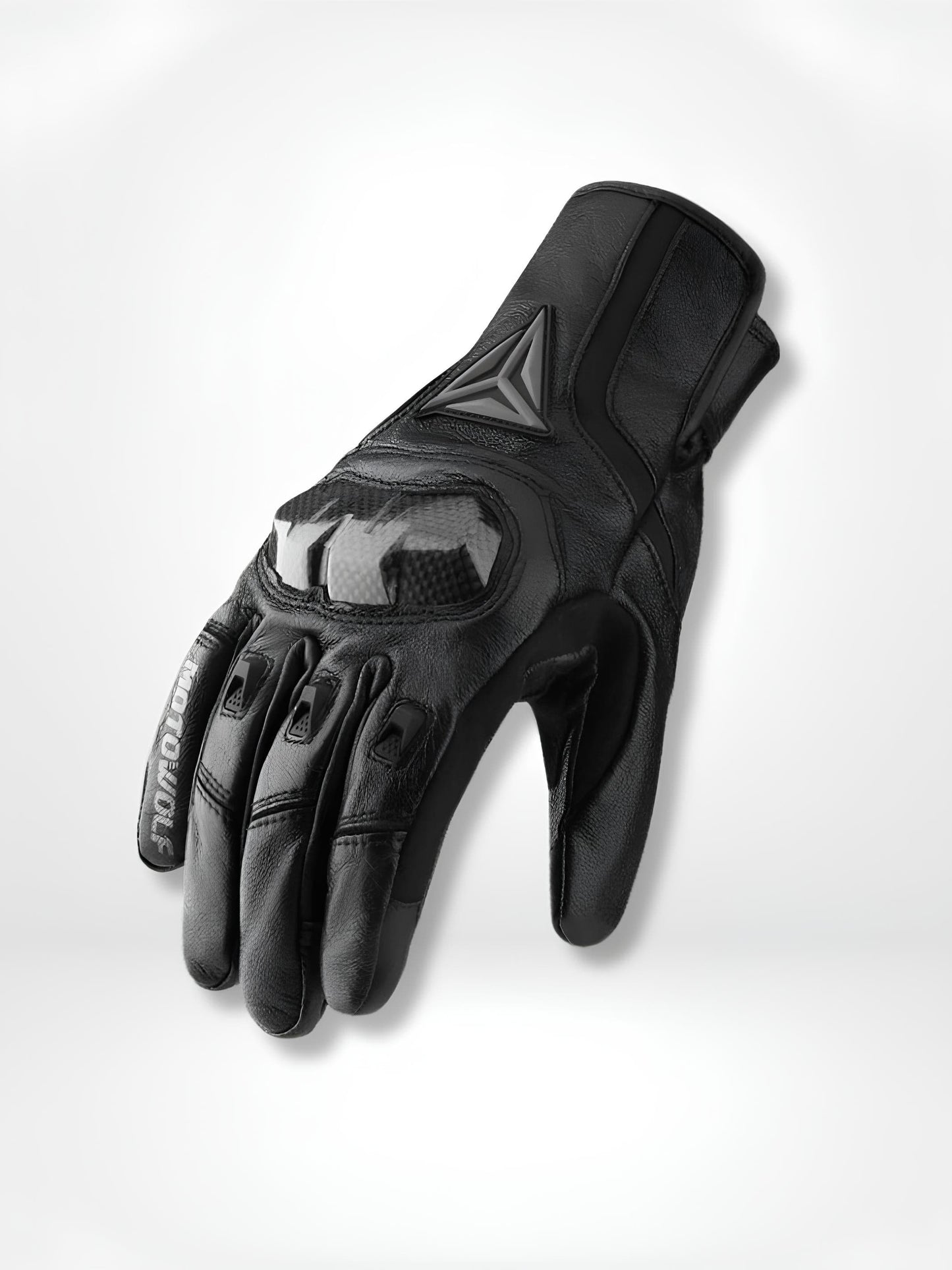 GantsDeStyle® black / L Gants moto | Cuir & Carbone