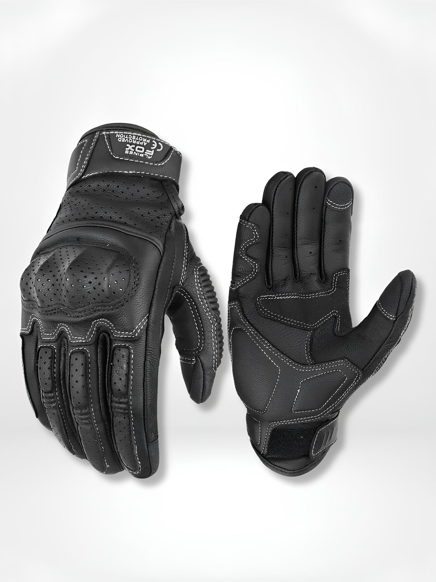 GantsDeStyle® Black / XL Gants moto | Homologué Vintage