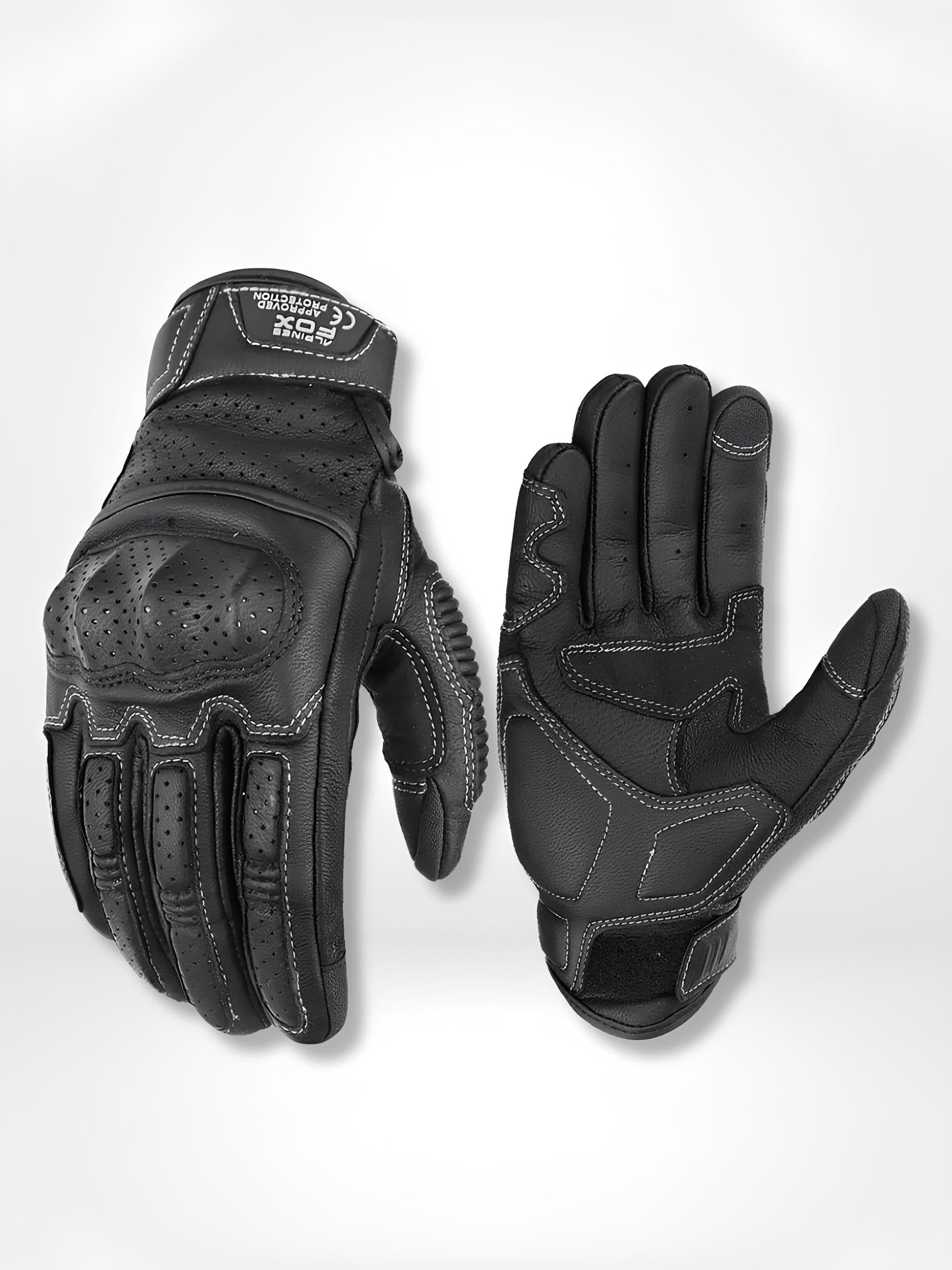 GantsDeStyle® Black / XL Gants moto | Homologué Vintage