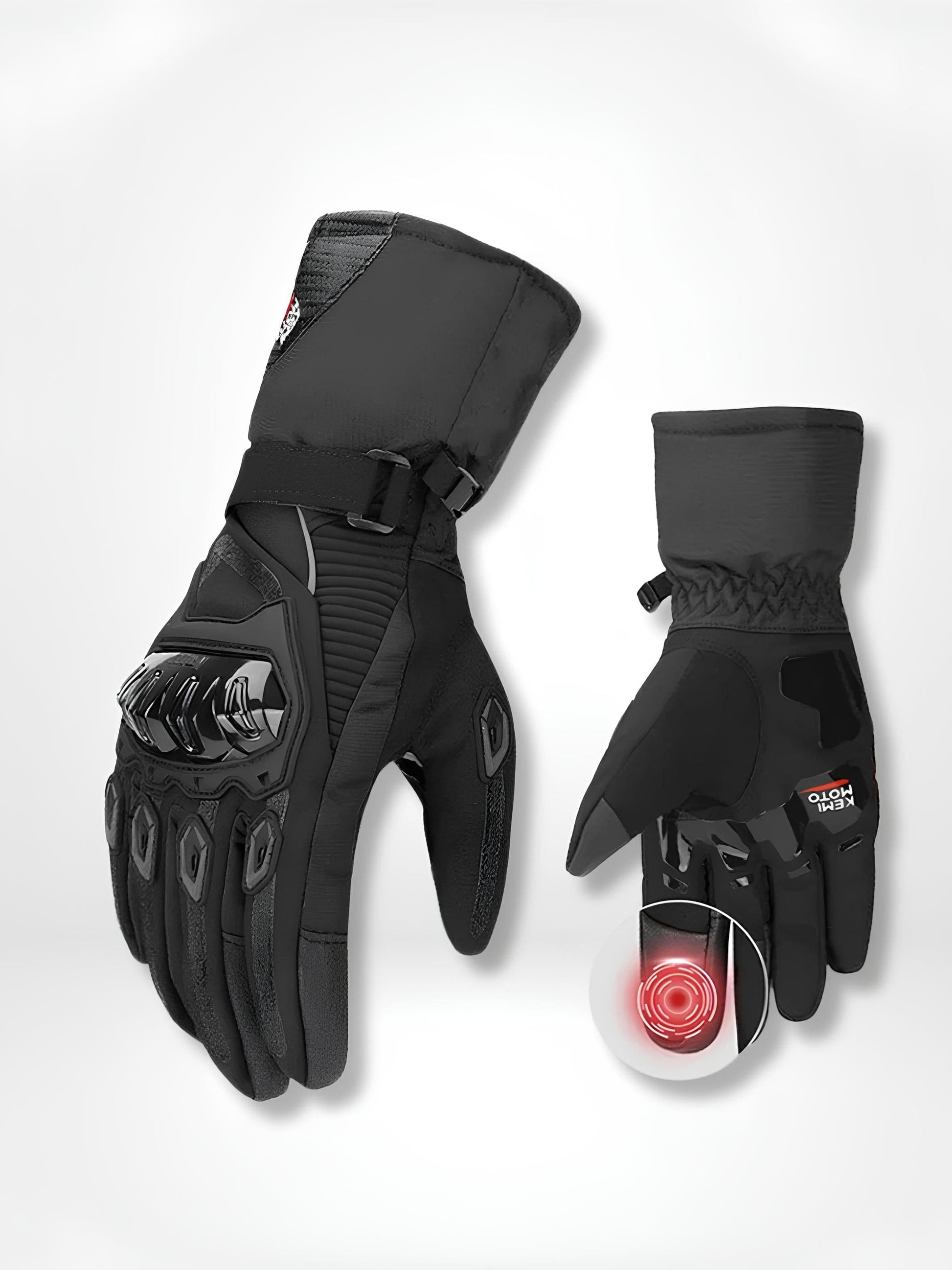 GantsDeStyle® BLACK / XXL / CHINA Gants moto |Homologué Imperméable