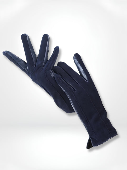 GantsDeStyle® Dark blue / 7 / CHINA Gants femme | Cuir & Daim