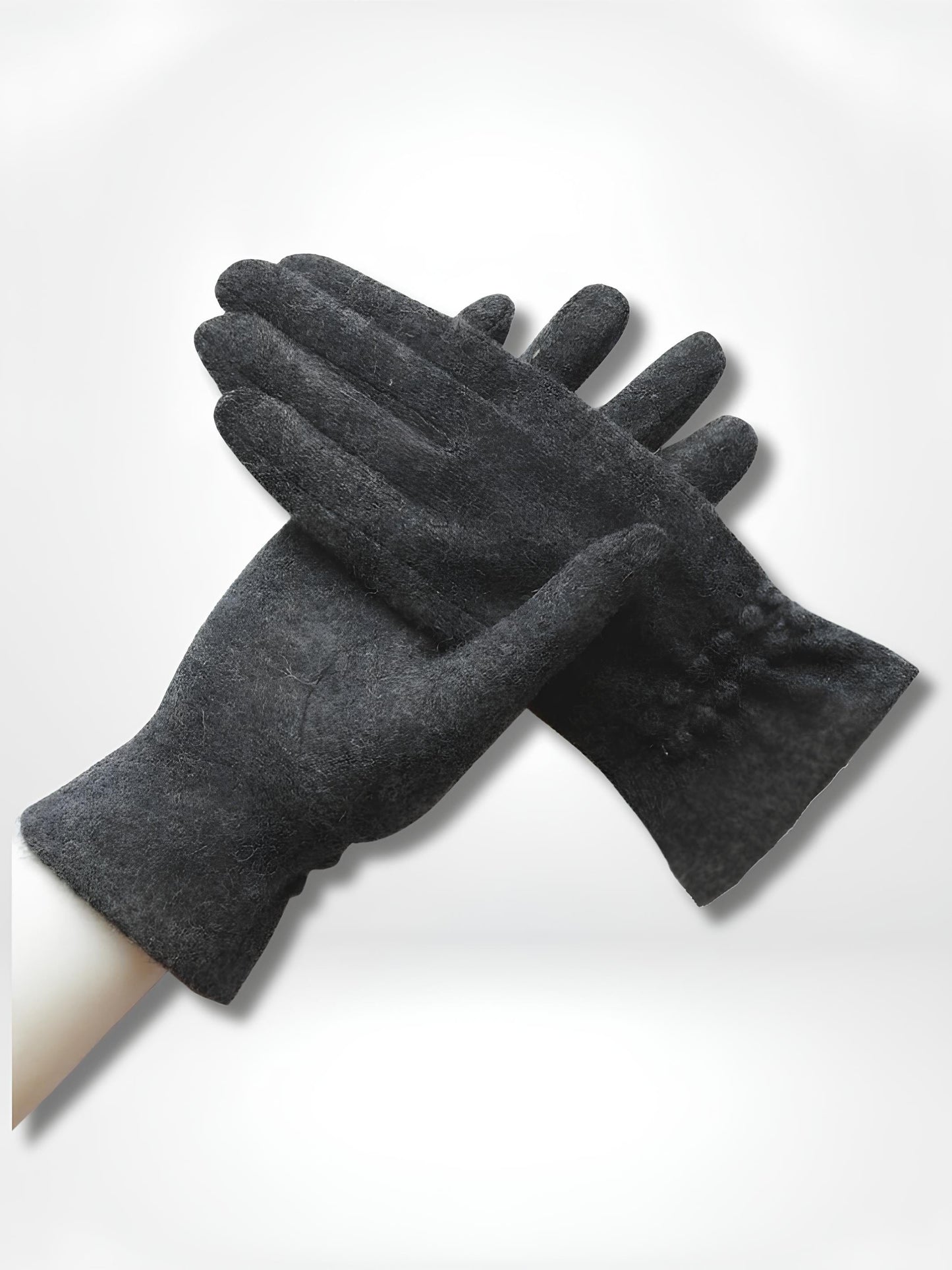 GantsDeStyle® dark gray / One Size Gants femme | Chauffants Laine