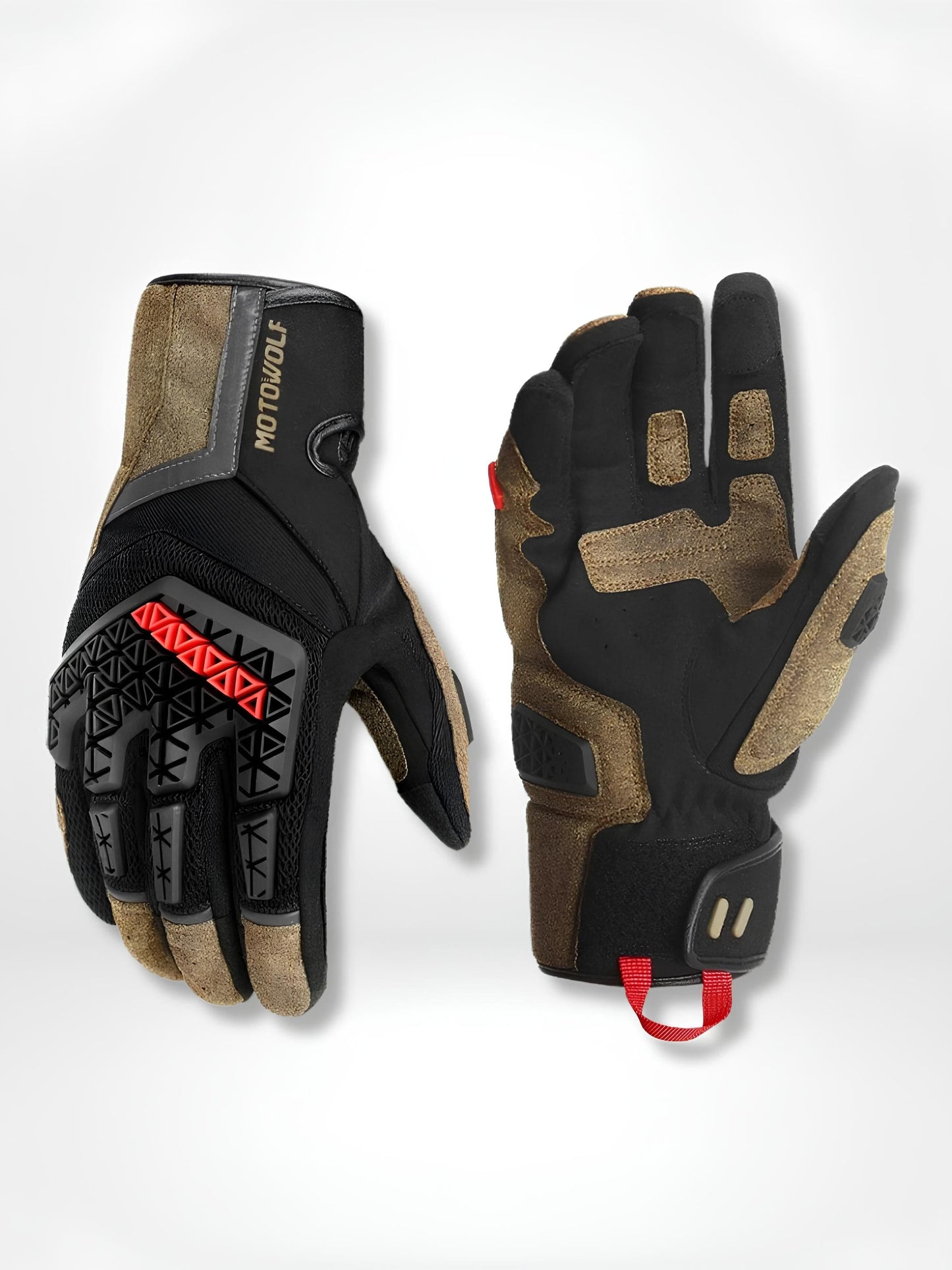 GantsDeStyle® Desert khaki / XXL Gants moto | TPR Protect