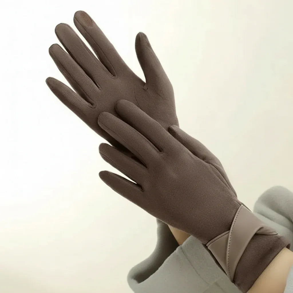 GantsDeStyle® Gants Femme Daim Premium | Élégance & Chaleur Hivernale