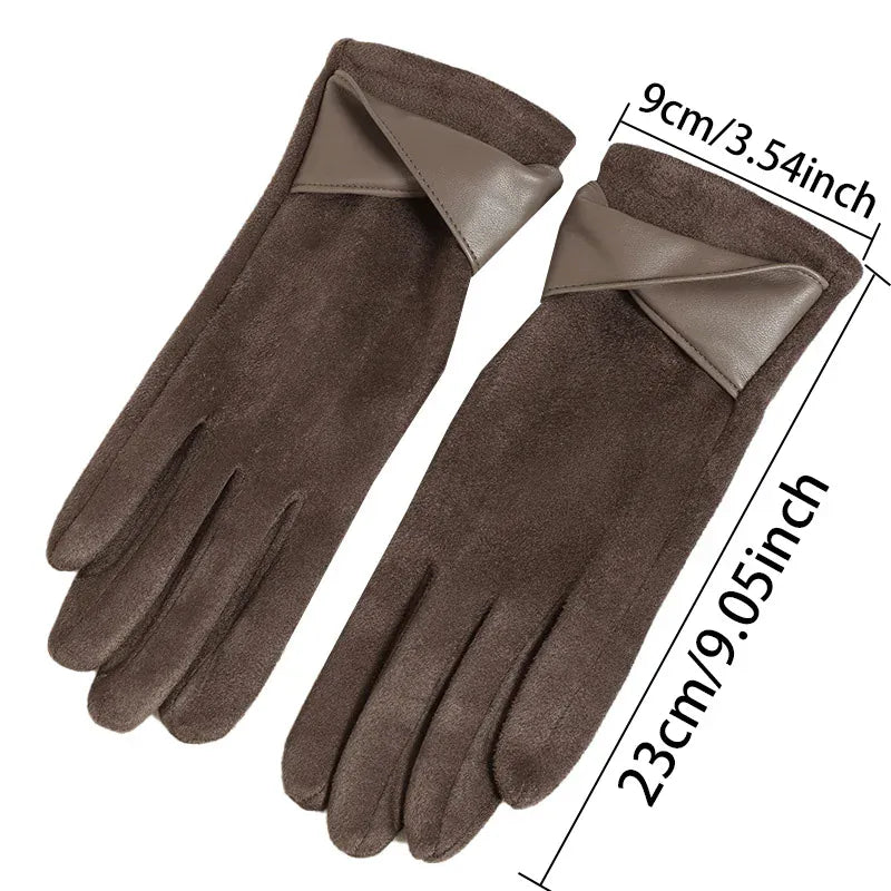 GantsDeStyle® Gants Femme Daim Premium | Élégance & Chaleur Hivernale