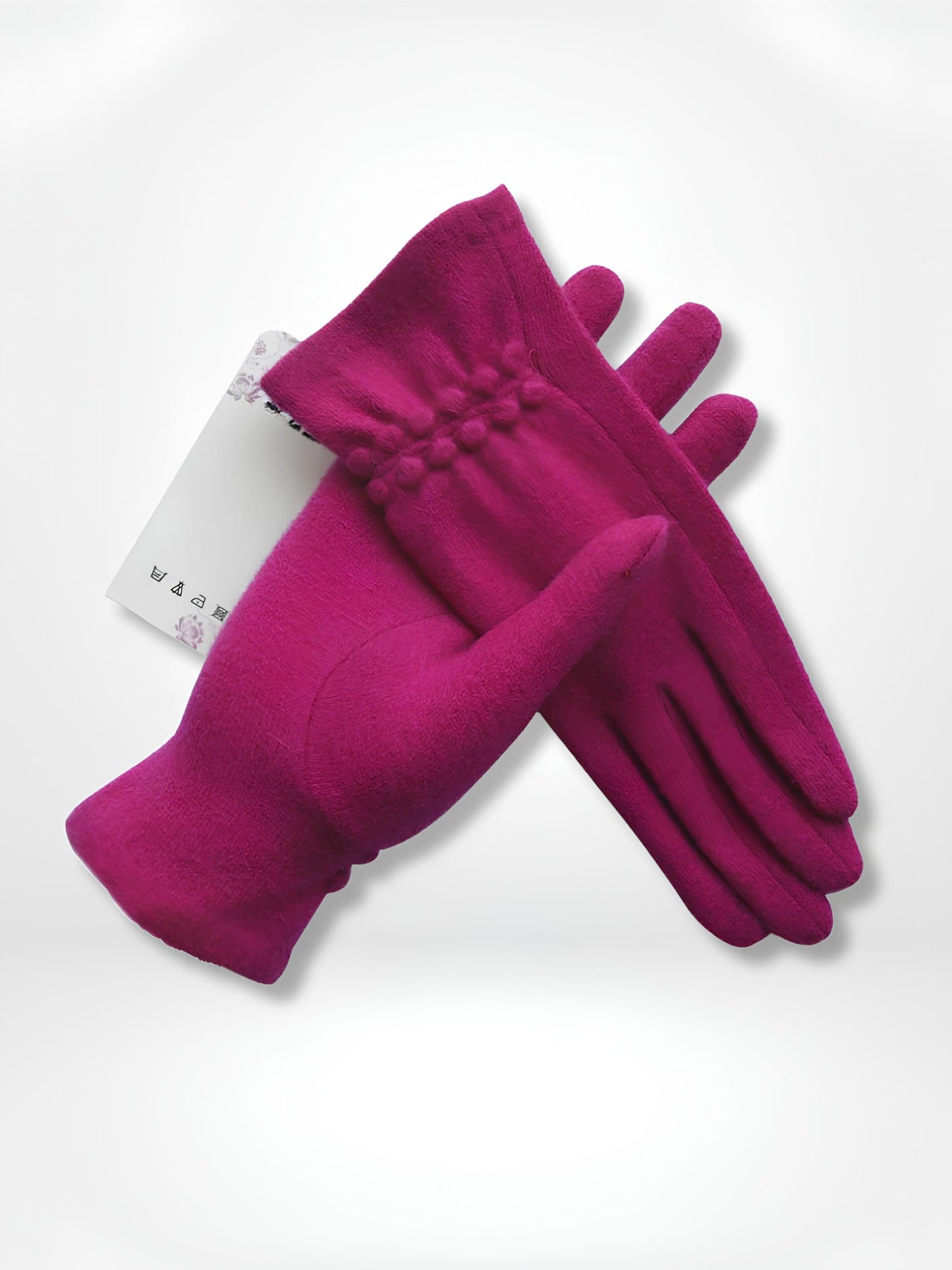 GantsDeStyle® hot pink / One Size Gants femme | Chauffants Laine