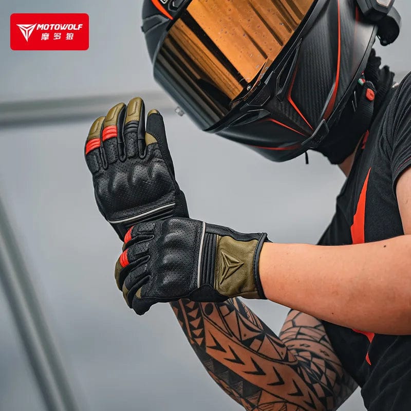 Ma boutique Gants moto | Racing Army green